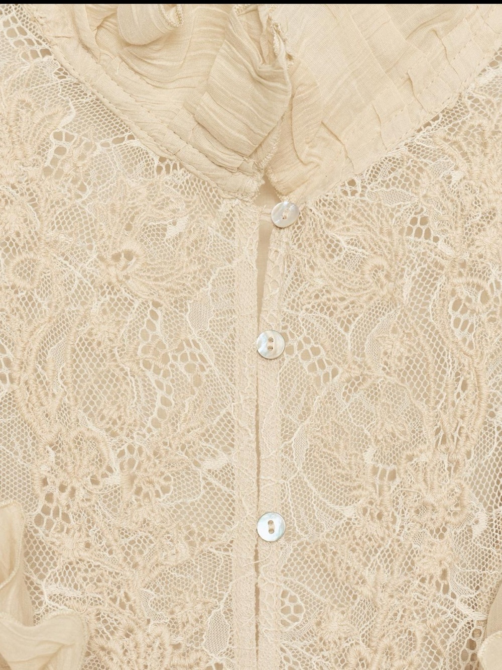 ZARA ZW COLLECTION ROMANTIC RUFFLED SHIRT - Picture 11 of 12